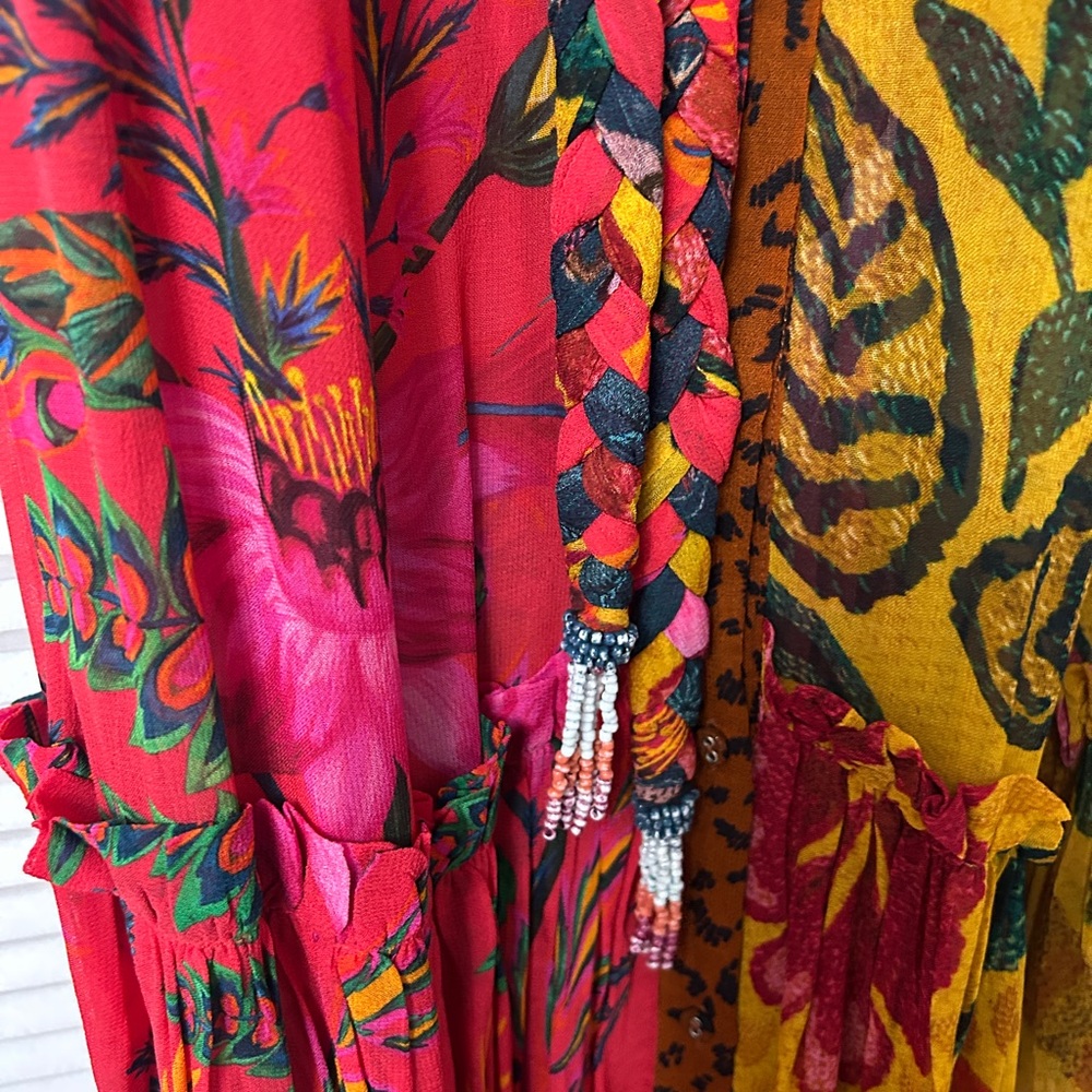 Farm Rio Floral Long Sleeve Maxi Dress - Picture 3 of 6